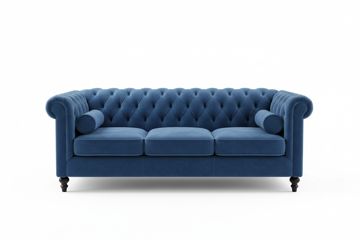 Sofa Minimaliste Premium – 3 Places – Blanc Neige