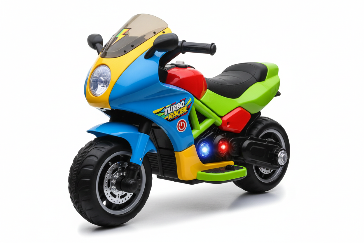Moto électrique “Turbo Racer” – Multicolore