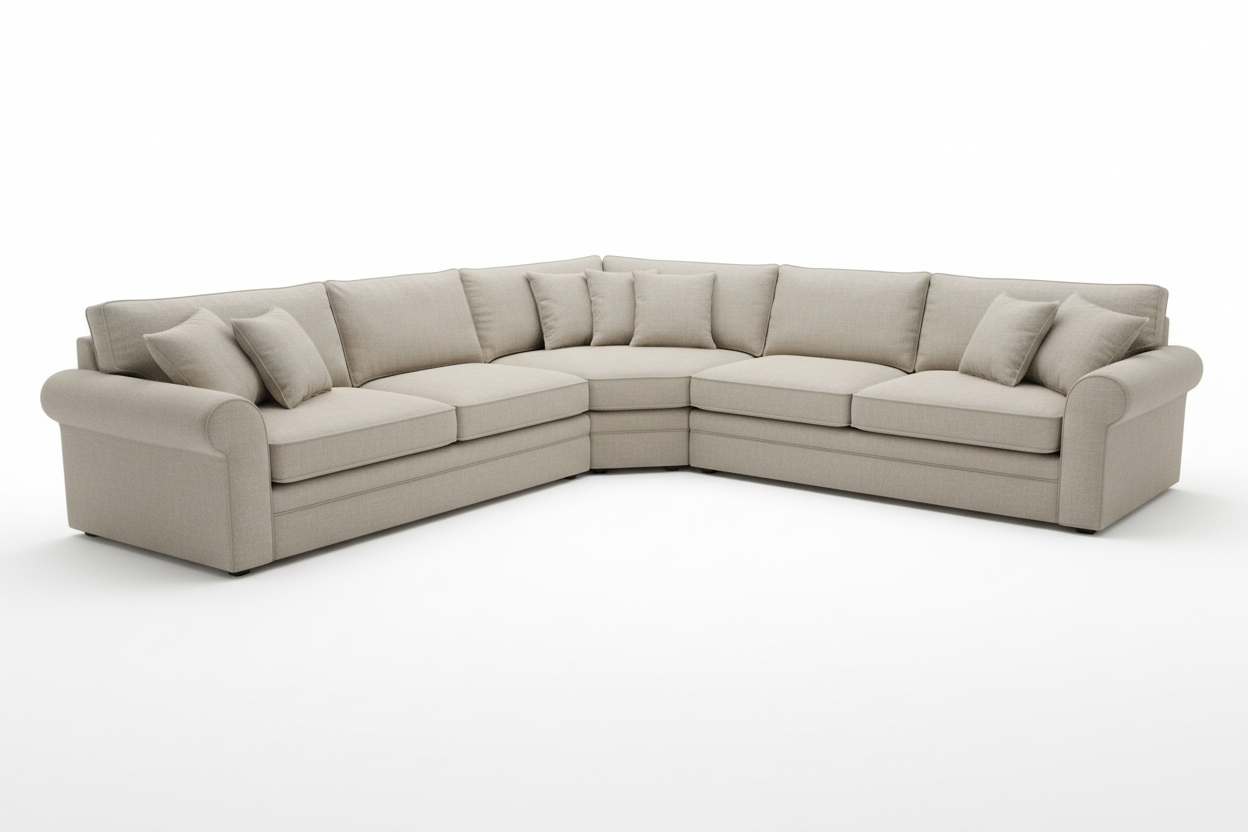 🔥 Sofa Design Asymétrique – Effet Cuir Premium – 2/3 Places