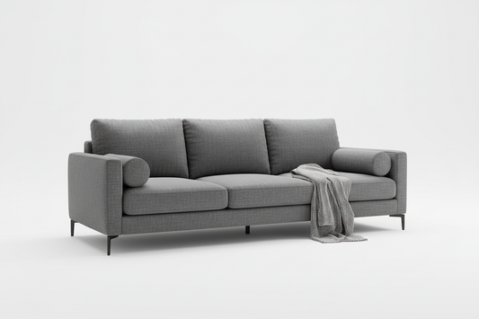 Sofa Minimaliste Premium – 3 Places – Blanc Neige